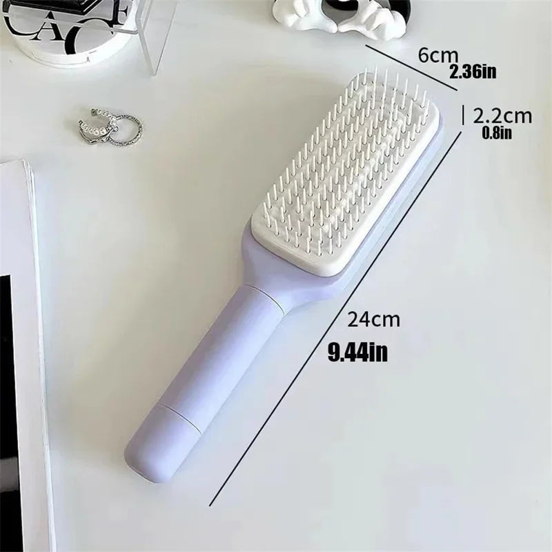 Auto Clean Rotating Hair Comb