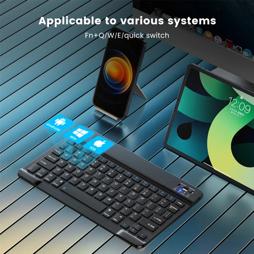 Compact Silent Bluetooth Mini Keyboard