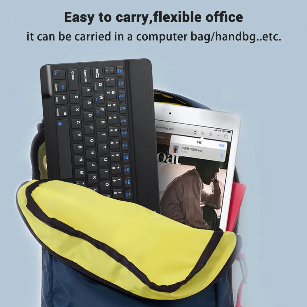 Compact Silent Bluetooth Mini Keyboard