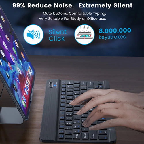 Compact Silent Bluetooth Mini Keyboard