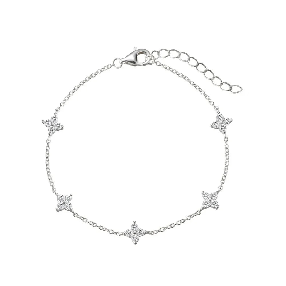 Four Leaf Steel Pendant