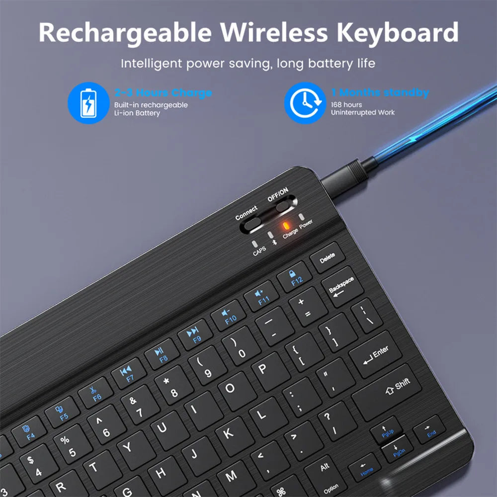 Compact Silent Bluetooth Mini Keyboard